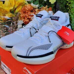 Li-Ning Speed 6 Premium Hoop Basketball White Sneakers Men's Shoes Size US 10.5